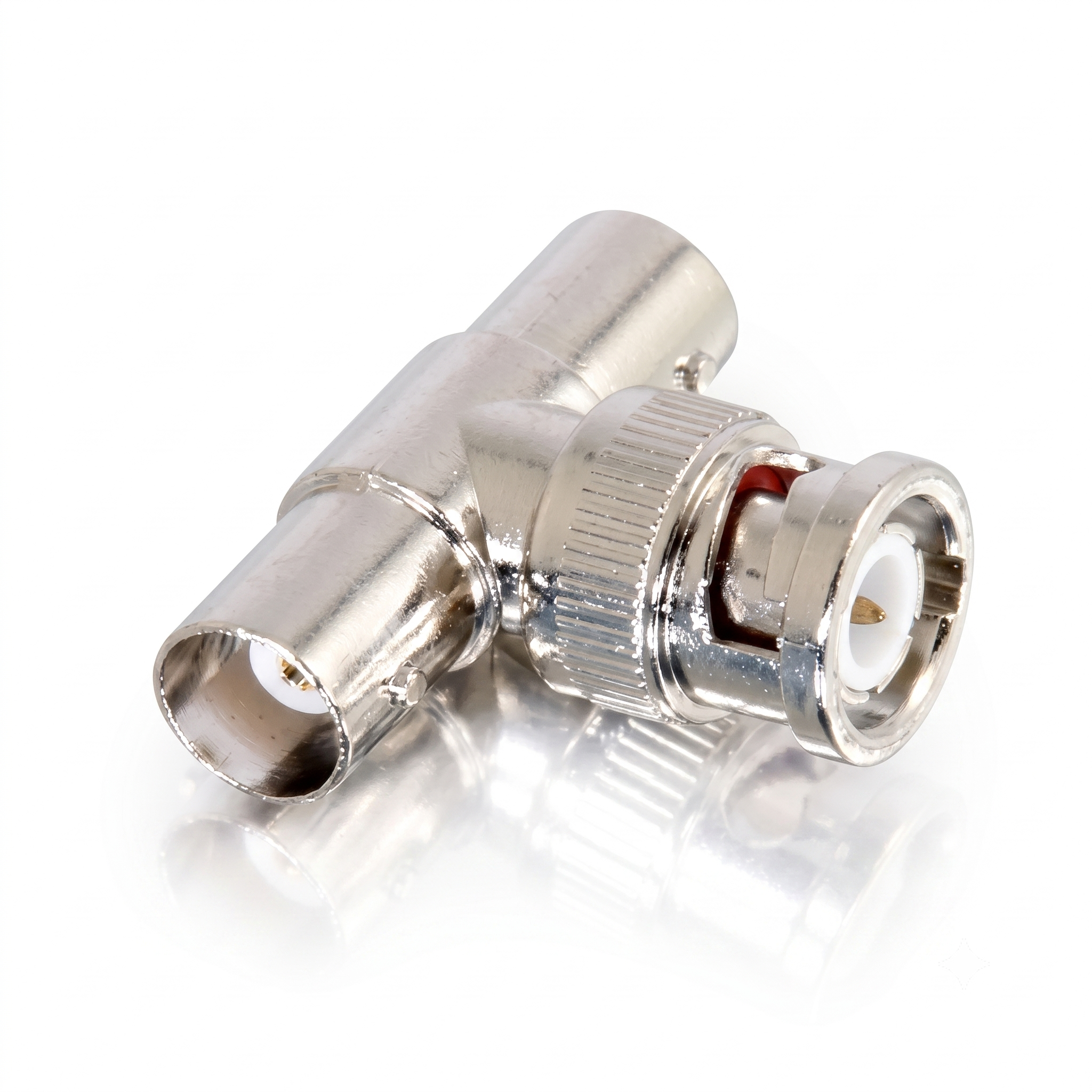 Conector BNC T (macho)