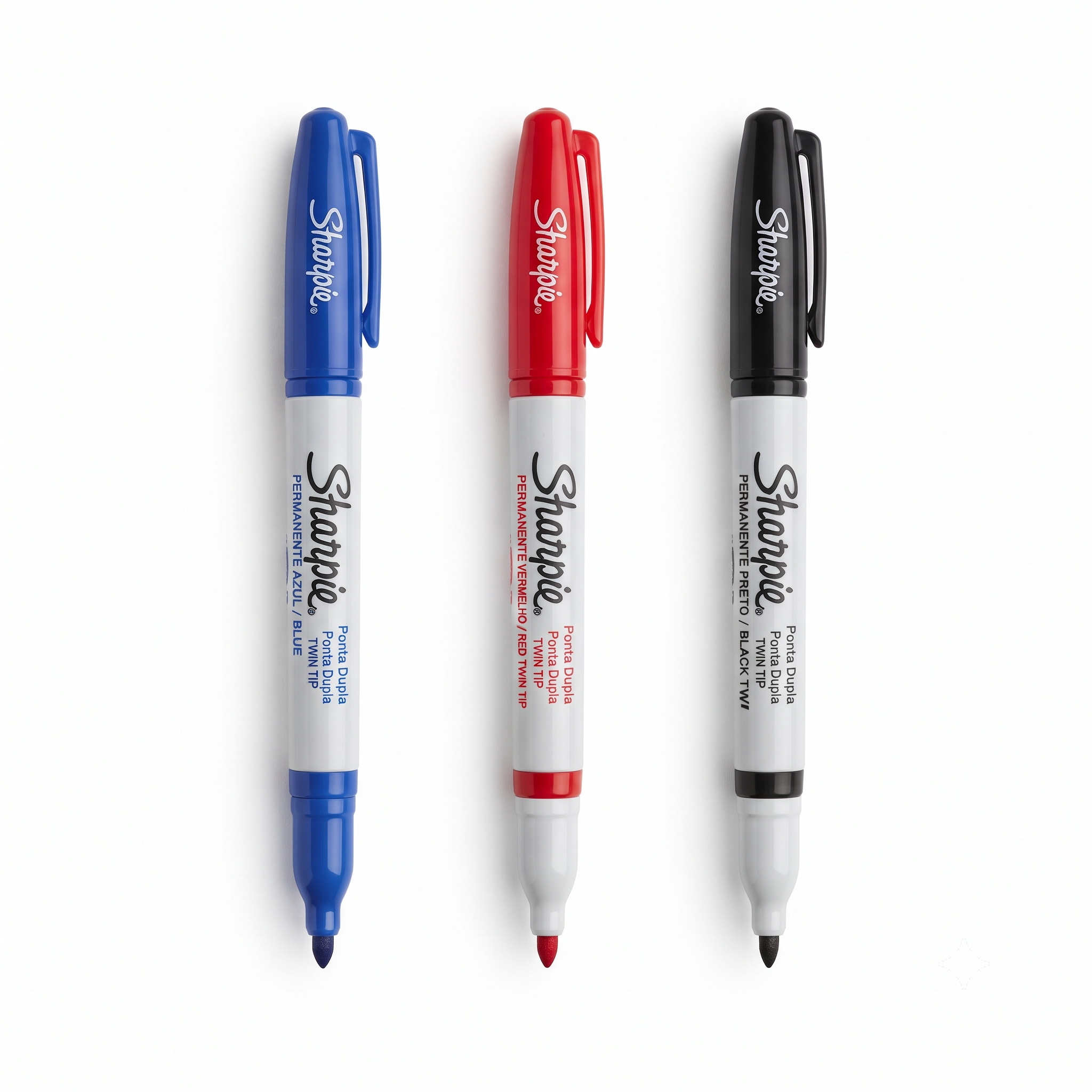 Caneta sharpie Ponta Dupla