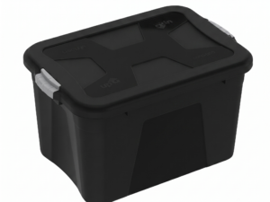 Caixa organizadora preta 56L