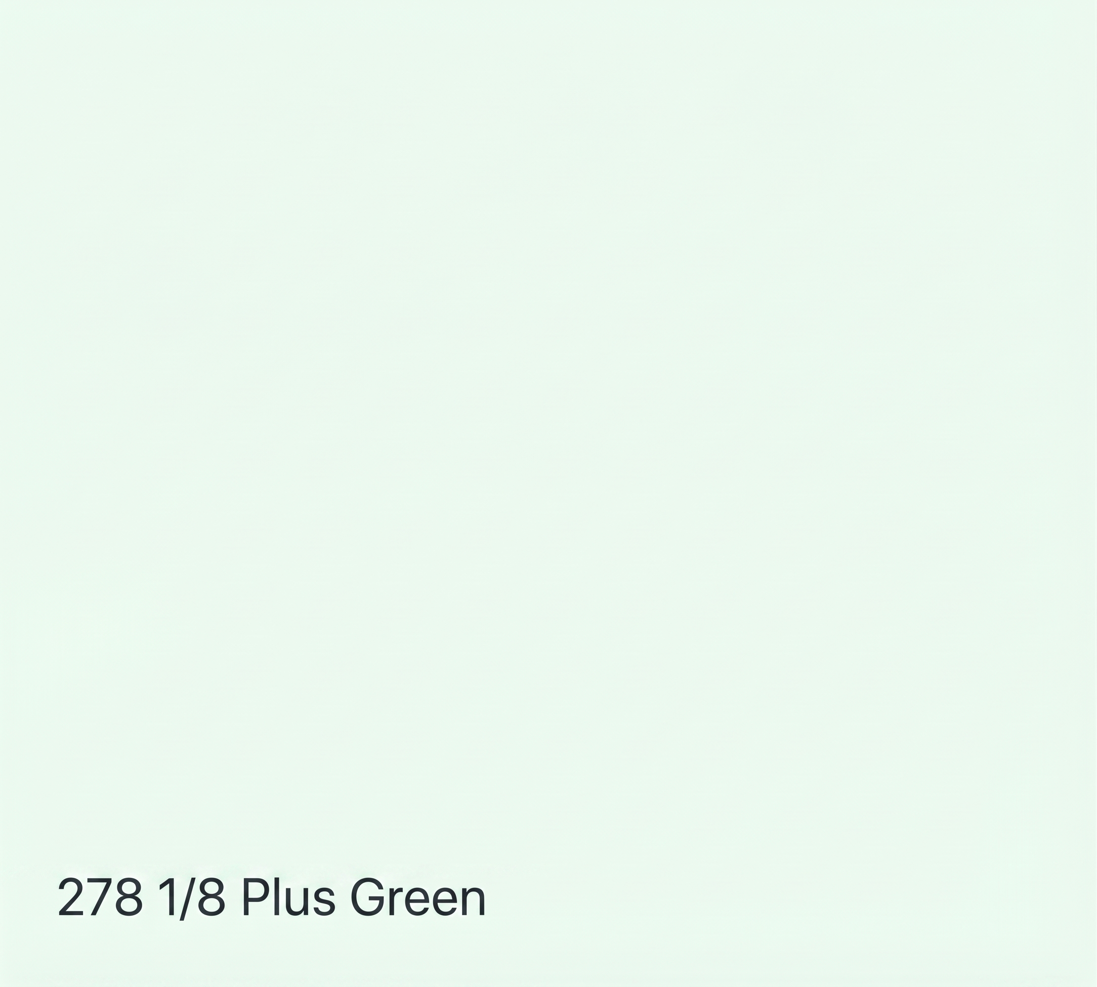Filtro de Gelatina 278 1/8 Plus Green